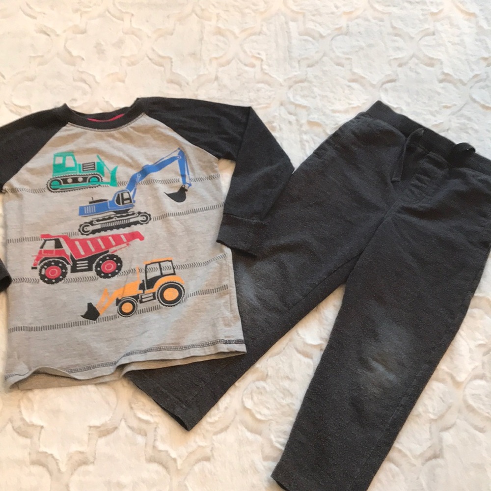 CR Sports Construction shirt and pants size 4T